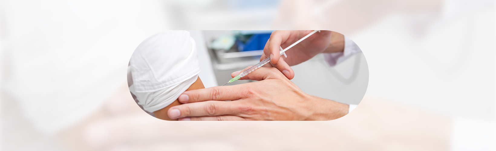 독감예방 접종 사진